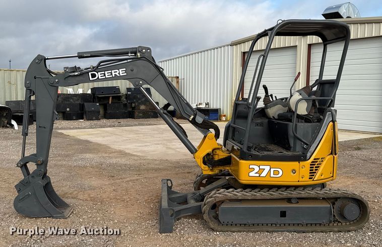 image for item EU5066 2014 John Deere 27D mini excavator