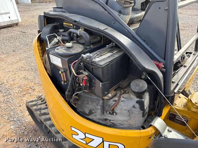 image for item EU5066 2014 John Deere 27D mini excavator