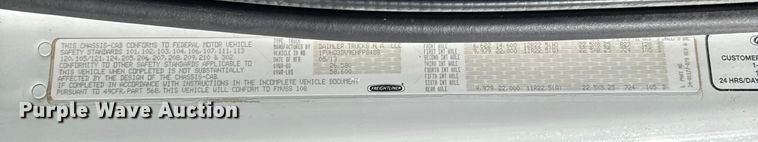 image for item EU5491 2014 Freightliner 114SD dump truck