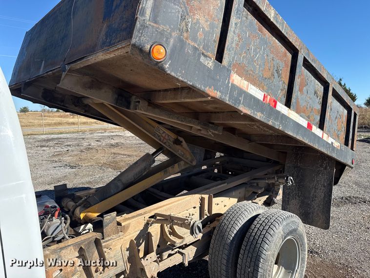 image for item EU5492 2004 Chevrolet Silverado 3500 Ext. Cab dump flatbed pickup truck
