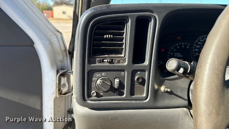 image for item EU5492 2004 Chevrolet Silverado 3500 Ext. Cab dump flatbed pickup truck