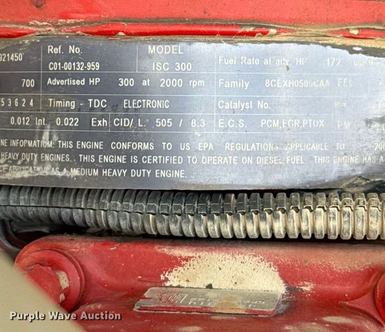 image for item EU5493 2009 Sterling L8500 dump truck