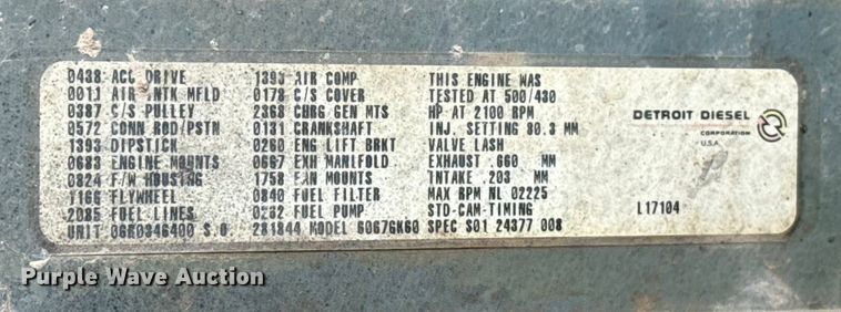 image for item EU5494 2000 Freightliner FLD120 dump truck