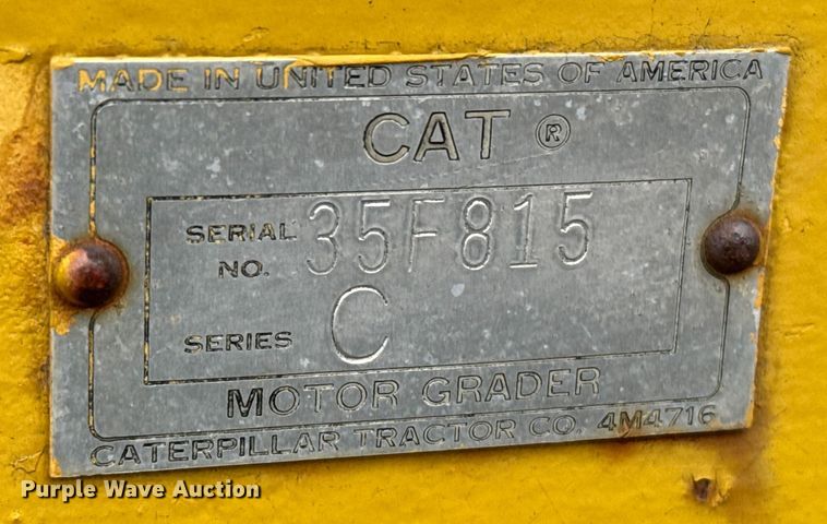 image for item EU6383 Caterpillar C motor grader