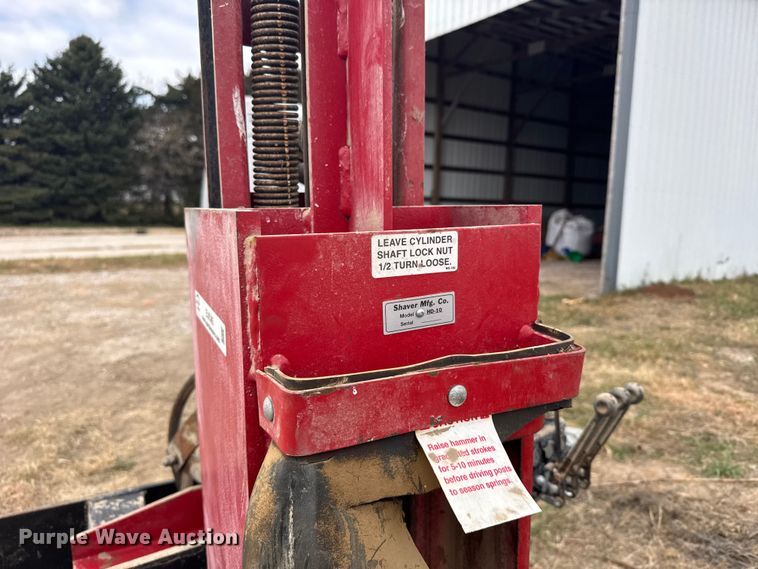 image for item EU6385 Shaver HD-10 skid steer post driver