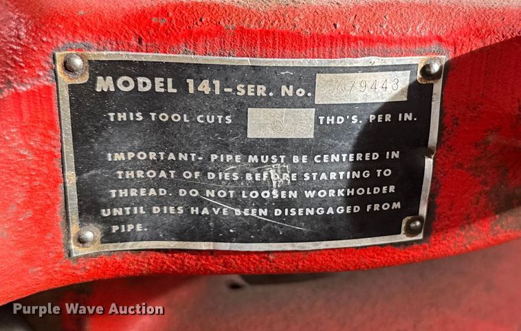 image for item EU6434 (3) pipe threading machines