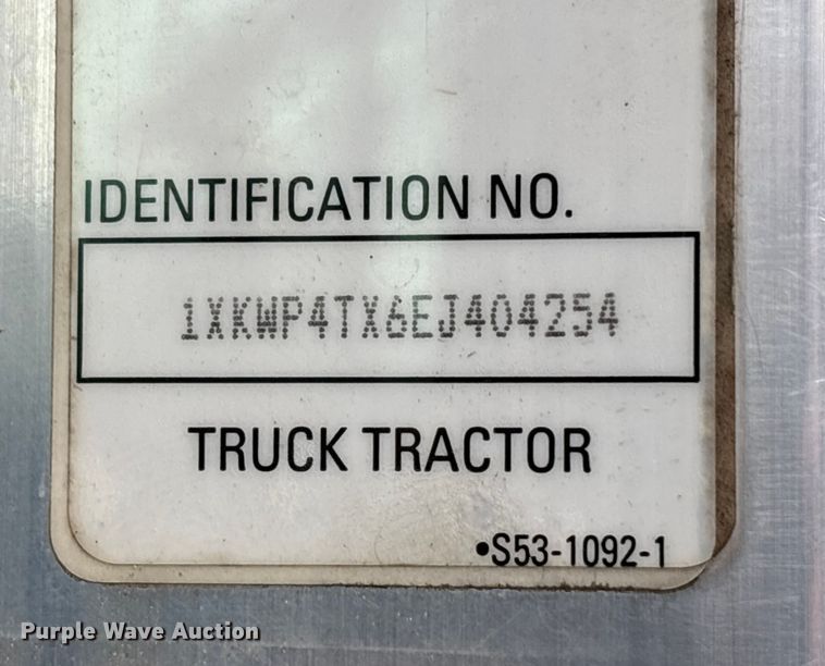 image for item EU7099 2014 Kenworth W900 semi truck