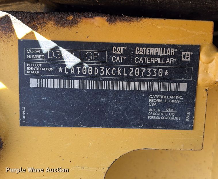 image for item EU7104 2019 Caterpillar D3K2 LGP dozer