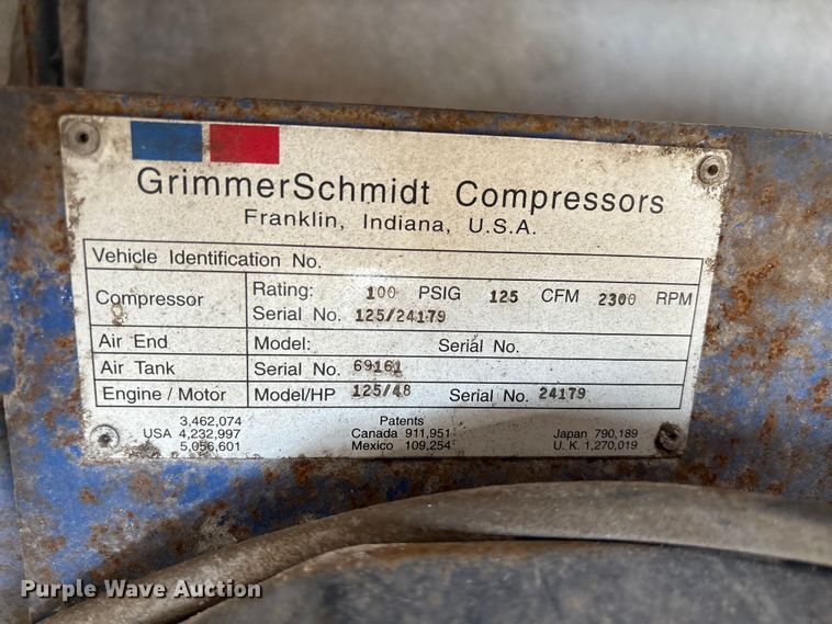 image for item EU7125 Grimmer Schmidt air compressor