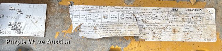 image for item EV3324 1992 GMC TopKick dump truck