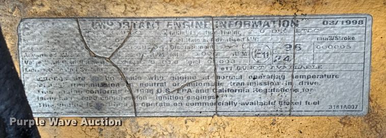 image for item EV3332 1998 Caterpillar TH103 Telehandler