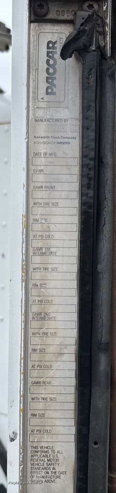 image for item EV3358 1991 Kenworth T800 dump truck