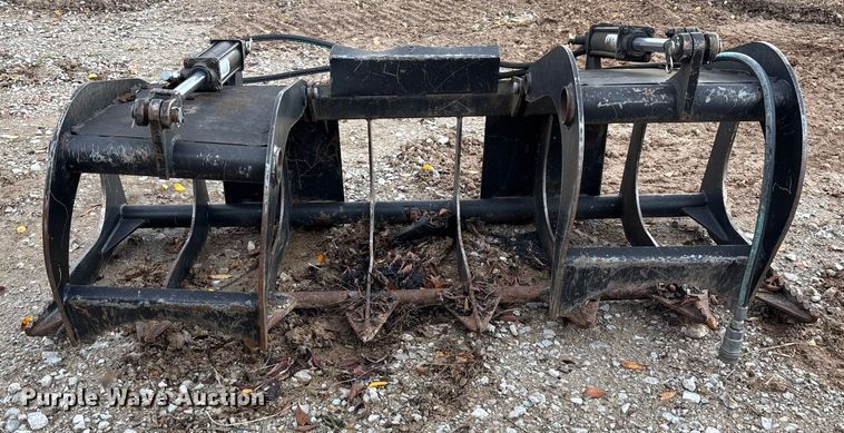 image for item EV3384 Lucas Metal Works 6GSS-12 skid steer grapple bucket