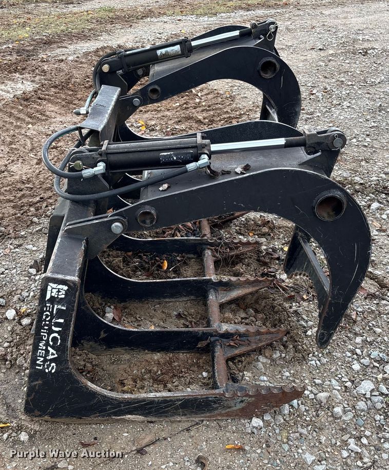 image for item EV3384 Lucas Metal Works 6GSS-12 skid steer grapple bucket