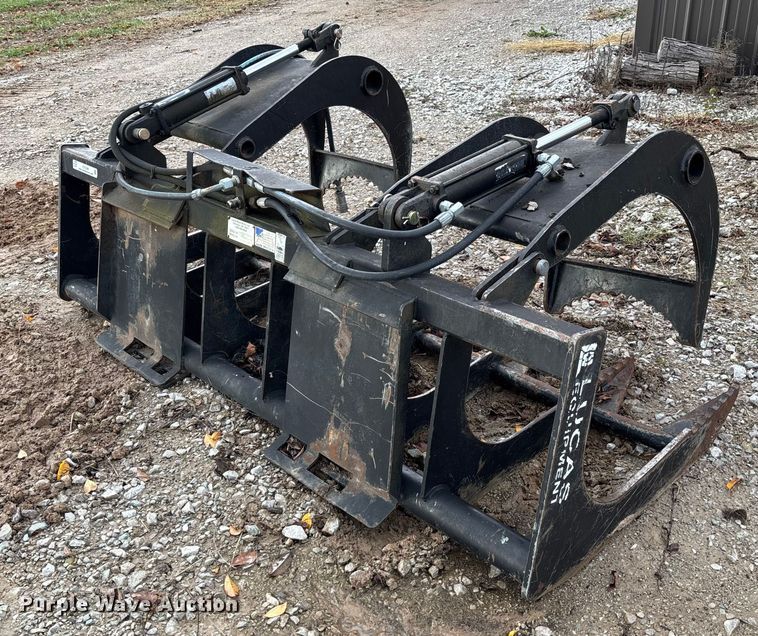image for item EV3384 Lucas Metal Works 6GSS-12 skid steer grapple bucket