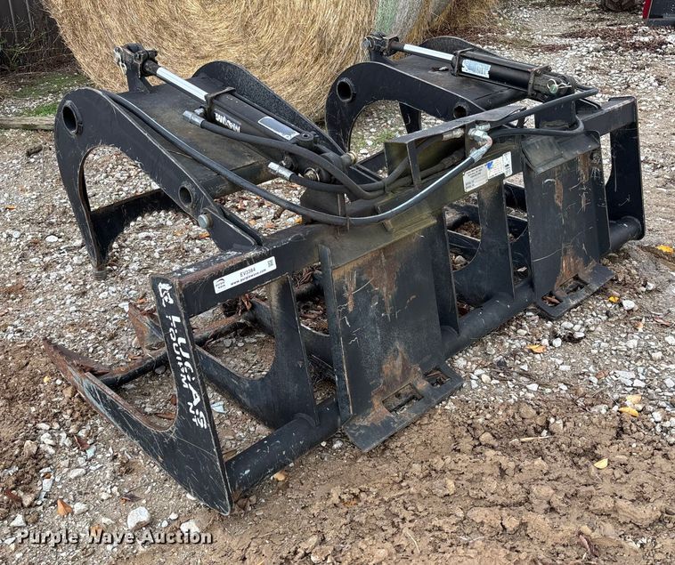 image for item EV3384 Lucas Metal Works 6GSS-12 skid steer grapple bucket