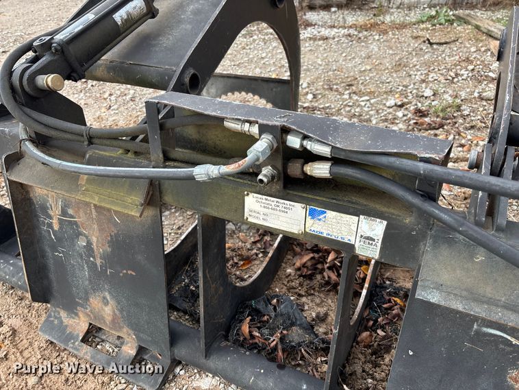 image for item EV3384 Lucas Metal Works 6GSS-12 skid steer grapple bucket