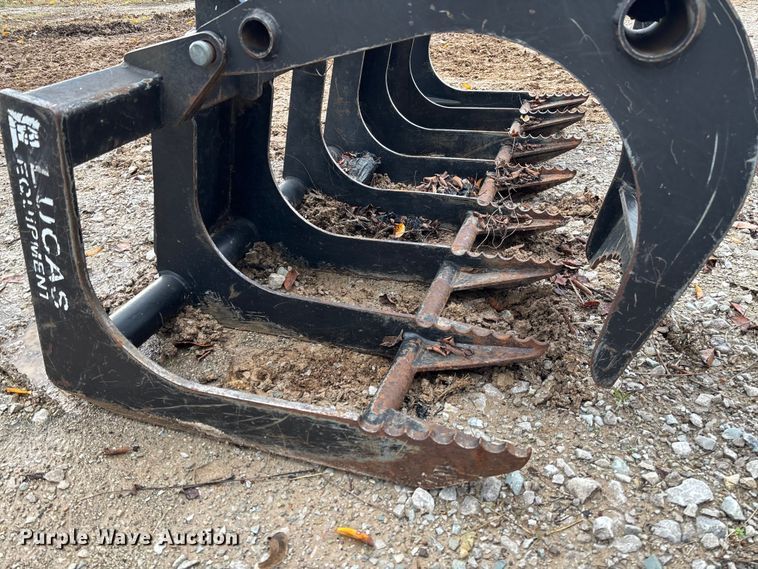 image for item EV3384 Lucas Metal Works 6GSS-12 skid steer grapple bucket