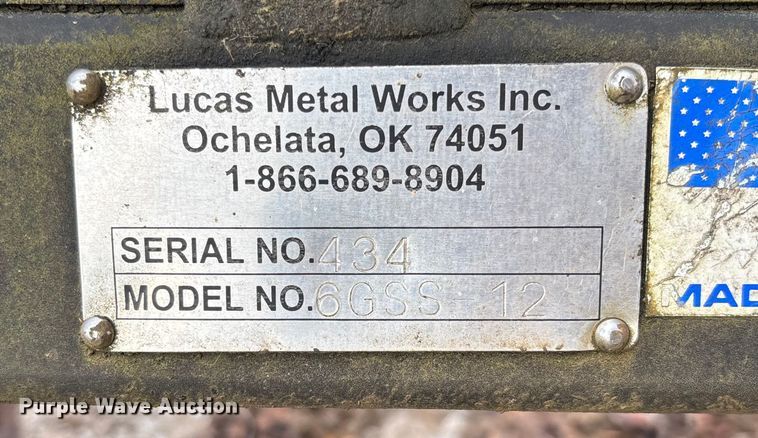 image for item EV3384 Lucas Metal Works 6GSS-12 skid steer grapple bucket