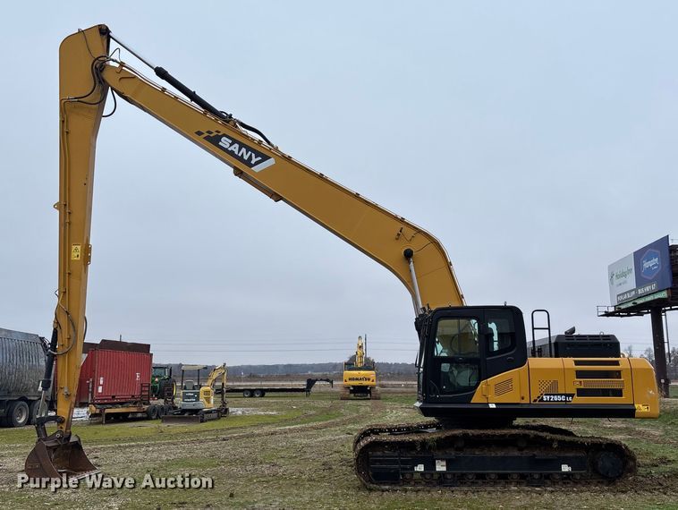 image for item EV3397 2021 Sany SY265C LC long reach excavator