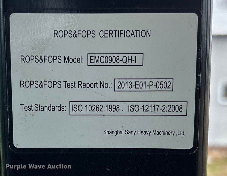 image for item EV3397 2021 Sany SY265C LC long reach excavator