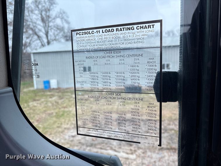 image for item EV3400 2024 Komatsu PC290LC-11 excavator