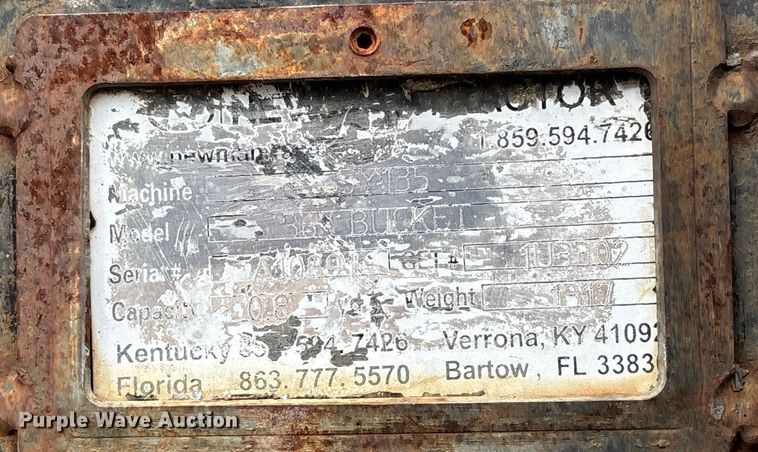 image for item EV3406 Sany SY135 excavator bucket