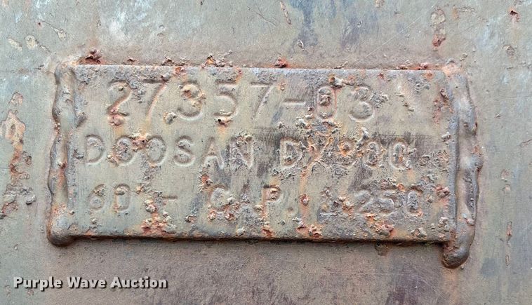 image for item EV3416 Tag Doosan DX300 excavator bucket