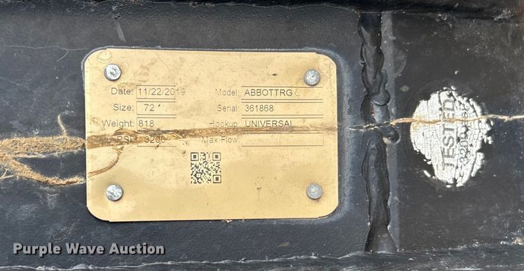 image for item EV3424 ABBOTTRG skid steer grapple bucket