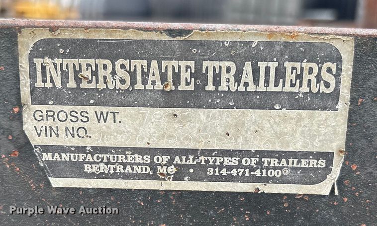 image for item EV3434 Interstate fuel trailer