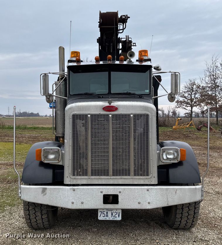 image for item EV3438 1992 Peterbilt 357 crane truck