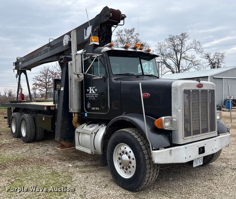 image for item EV3438 1992 Peterbilt 357 crane truck