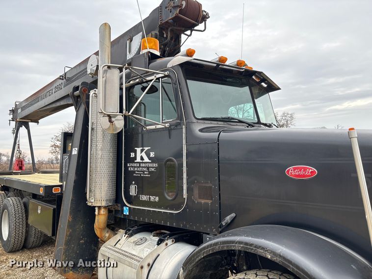 image for item EV3438 1992 Peterbilt 357 crane truck