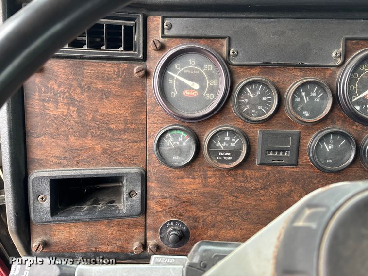 image for item EV3438 1992 Peterbilt 357 crane truck