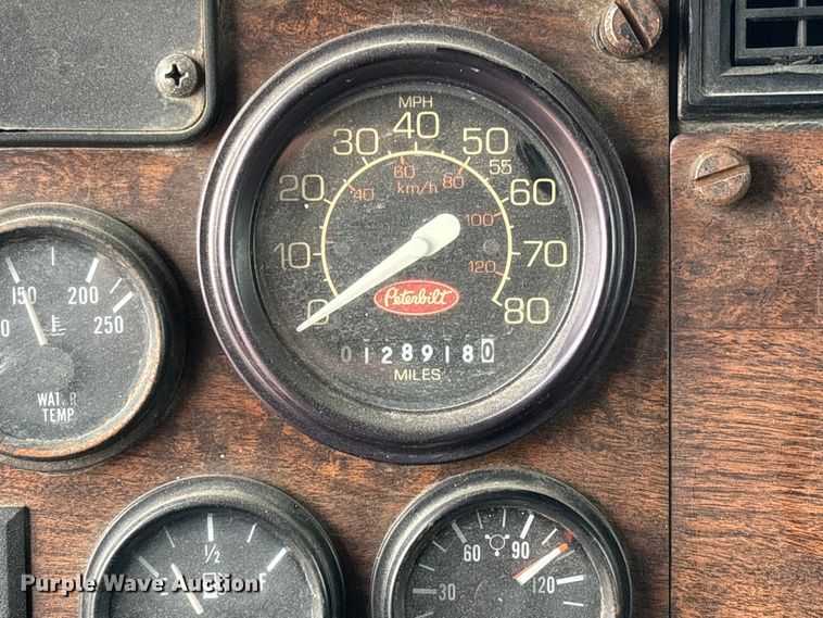 image for item EV3438 1992 Peterbilt 357 crane truck