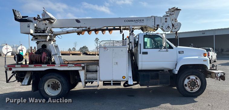 image for item EV3462 1998 GMC C7 digger derrick truck