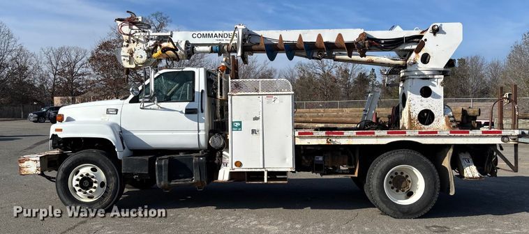 image for item EV3462 1998 GMC C7 digger derrick truck