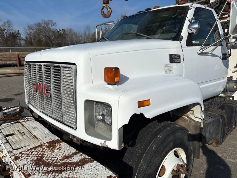 image for item EV3462 1998 GMC C7 digger derrick truck