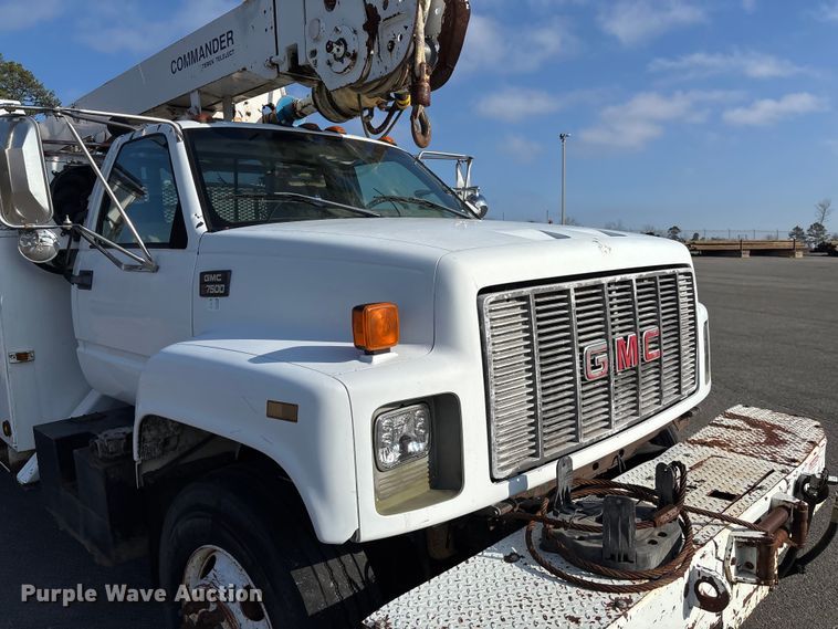 image for item EV3462 1998 GMC C7 digger derrick truck