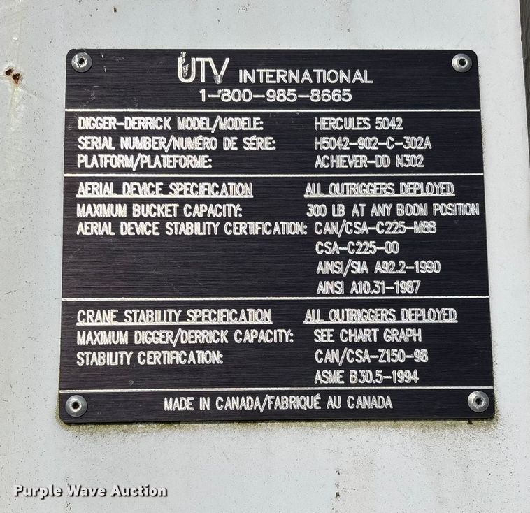 image for item EV3463 2009 UTV Achiever mini digger derick