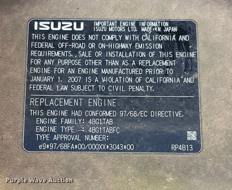 image for item EV3463 2009 UTV Achiever mini digger derick