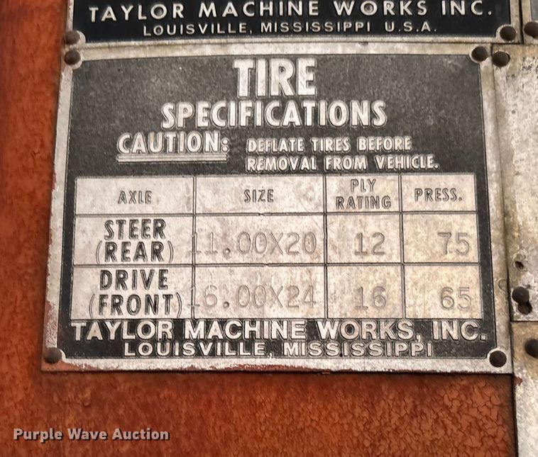 image for item EV3487 Taylor Y-22-BW0 forklift