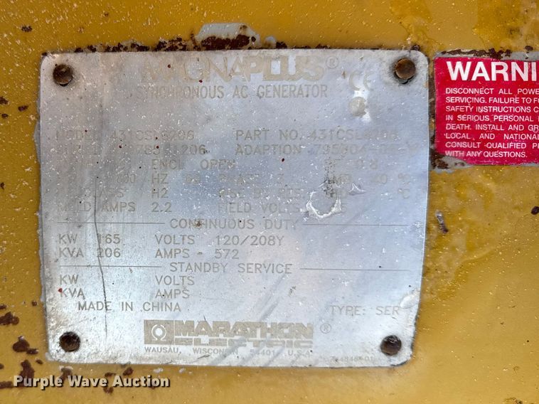 image for item FB0474 Caterpillar generator