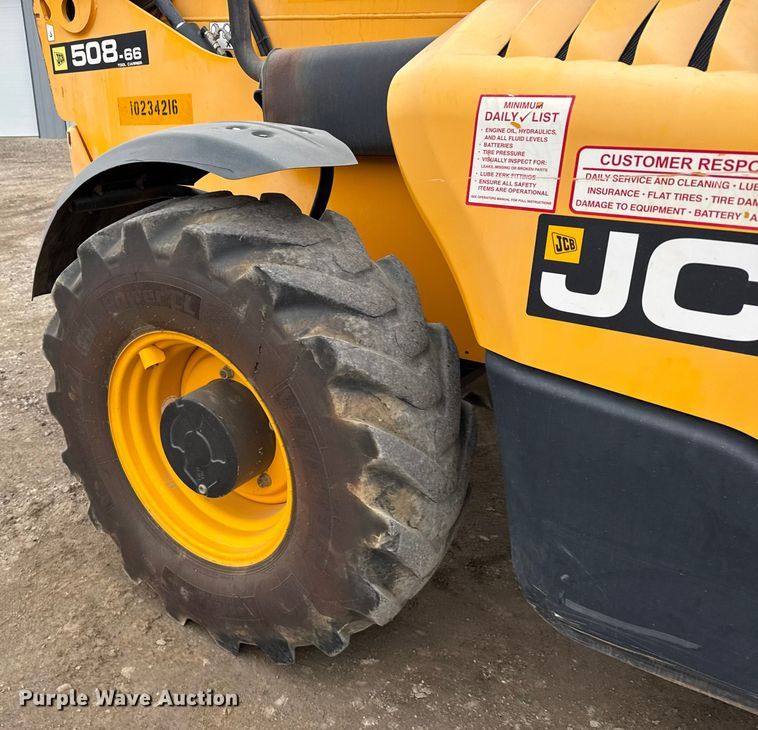 image for item FB0505 2018 JCB 508-66 telehandler
