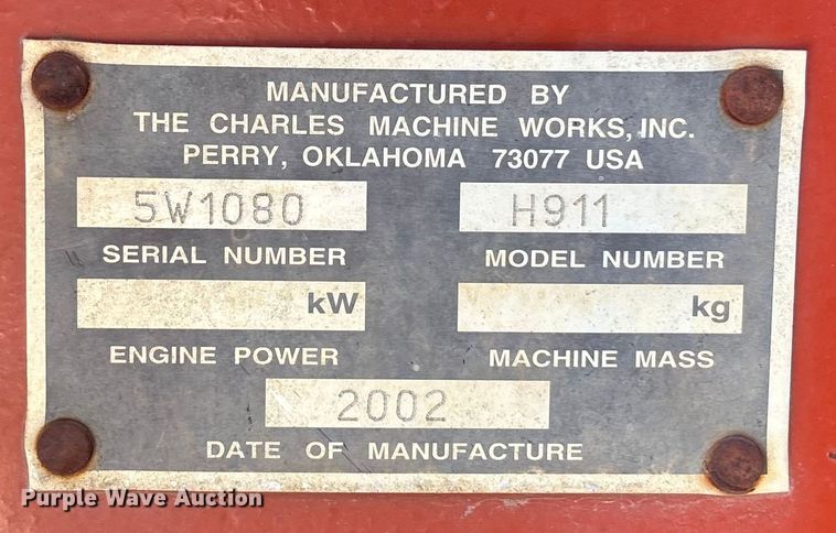 image for item FG1543 2002 Ditch Witch RT115 trencher