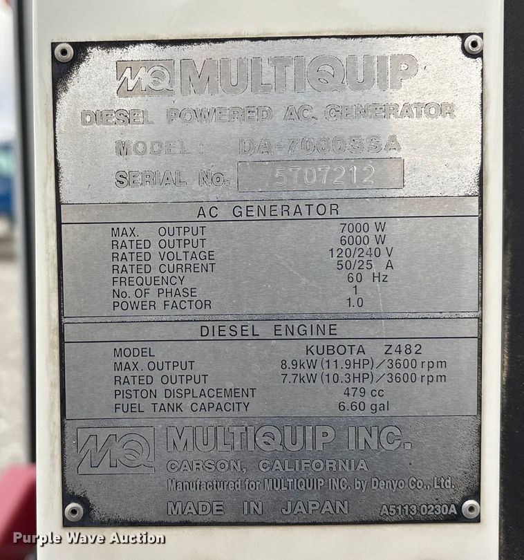 image for item FG1572 2013 Thawzall TCH 250 ground heater