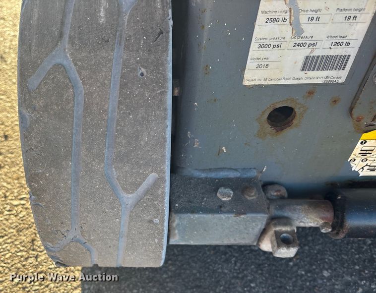 image for item FG1620 2018 Skyjack SJIII 3219 scissor lift