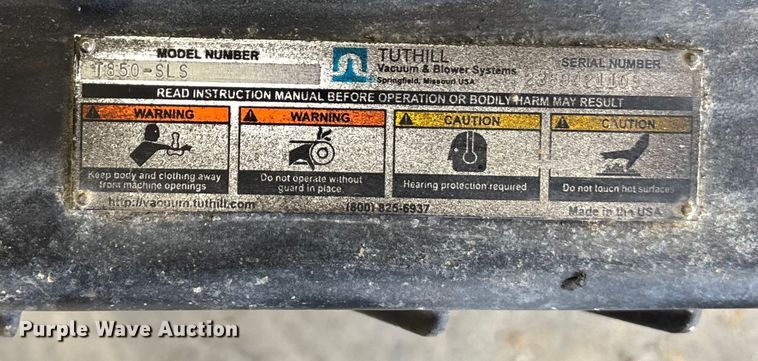 image for item FG1633 Tuthill T850-SLS pneumatic blower