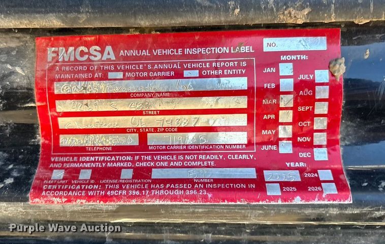 image for item FI0076 2018 Kenworth T880 dump truck