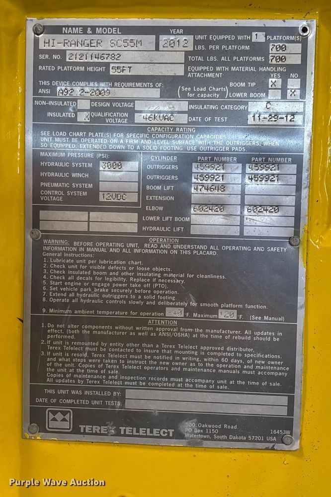 image for item FI1516 2021 Freightliner M2 bucket truck